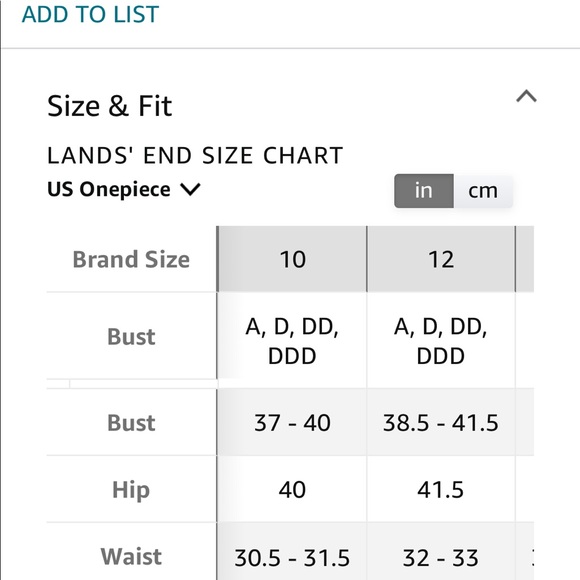 Women’s Two piece Swimsuit 🩱by Lands’ End Size 10 - Picture 12 of 12